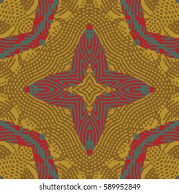 Abstract color xylography background. The protective layer for banknotes, diplomas and certificates. Vector illustration