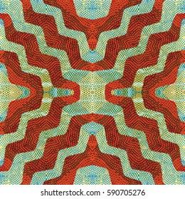 Abstract color xylography background. The protective layer for banknotes, diplomas and certificates. Vector illustration