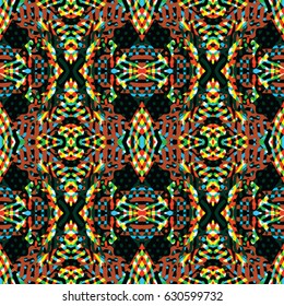 Abstract color xylography background. The protective layer for banknotes, diplomas and certificates. Vector illustration