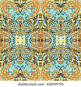 Abstract color xylography background. The protective layer for banknotes, diplomas and certificates. Vector illustration
