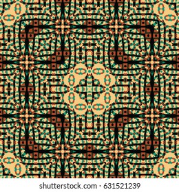 Abstract color xylography background. The protective layer for banknotes, diplomas and certificates. Vector illustration