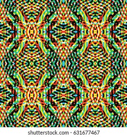 Abstract color xylography background. The protective layer for banknotes, diplomas and certificates. Vector illustration