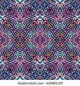 Abstract color xylography background. The protective layer for banknotes, diplomas and certificates. Vector illustration