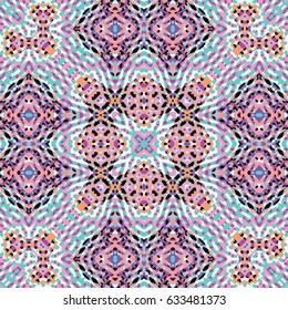 Abstract color xylography background. The protective layer for banknotes, diplomas and certificates. Vector illustration