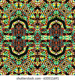 Abstract color xylography background. The protective layer for banknotes, diplomas and certificates. Vector illustration