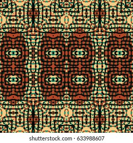 Abstract color xylography background. The protective layer for banknotes, diplomas and certificates. Vector illustration