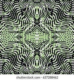 Abstract color xylography background. The protective layer for banknotes, diplomas and certificates. Vector illustration