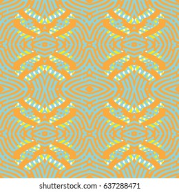 Abstract color xylography background. The protective layer for banknotes, diplomas and certificates. Vector illustration