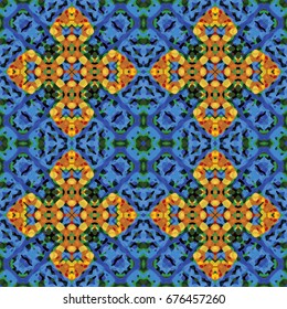 Abstract color xylography background. The protective layer for banknotes, diplomas and certificates. Vector illustration