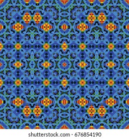 Abstract color xylography background. The protective layer for banknotes, diplomas and certificates. Vector illustration