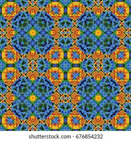 Abstract color xylography background. The protective layer for banknotes, diplomas and certificates. Vector illustration