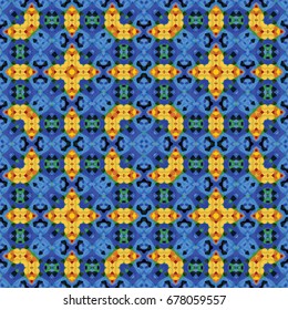 Abstract color xylography background. The protective layer for banknotes, diplomas and certificates. Vector illustration