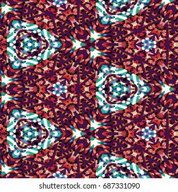 Abstract color xylography background. The protective layer for banknotes, diplomas and certificates. Vector illustration