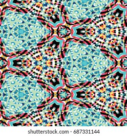 Abstract color xylography background. The protective layer for banknotes, diplomas and certificates. Vector illustration