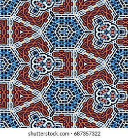 Abstract color xylography background. The protective layer for banknotes, diplomas and certificates. Vector illustration