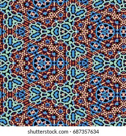 Abstract color xylography background. The protective layer for banknotes, diplomas and certificates. Vector illustration