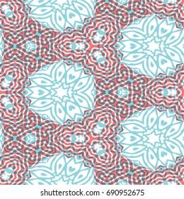 Abstract color xylography background. The protective layer for banknotes, diplomas and certificates. Vector illustration
