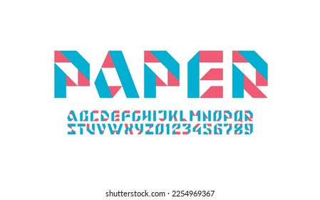 Abstract colored alphabet font, for your future space design logo or brand name or game, vector illustration 10EPS