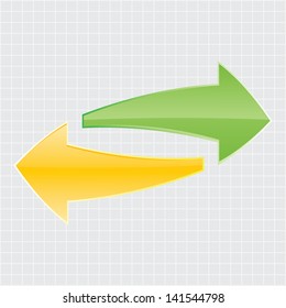 Abstract colored arrows.vector.EPS10