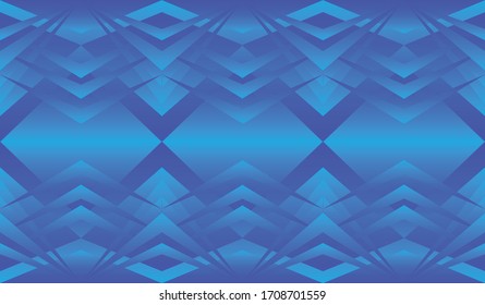 Abstract colored background. With a blue gradient. Geometrical futuristic ornament