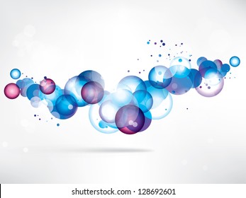 abstract colored background with circles