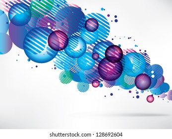 abstract colored background with circles