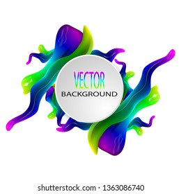 abstract colored background with circles