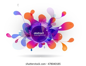 abstract colored background with circles.