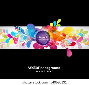 abstract colored background with circles.