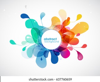 abstract colored background with circles.