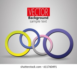 Abstract colored background contains of round bubbles. Vector eps10.