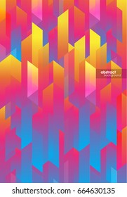 Abstract colored background with different stripes.