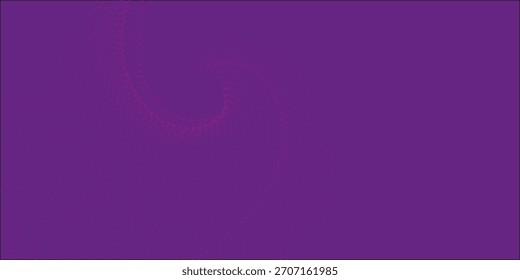 Fundo colorido abstrato com pontos modernos de onda roxa futurista