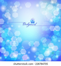 Abstract colored background from glare and transparent circles, glitter