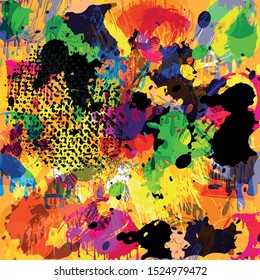 abstract colored background of graffiti beautiful polygons