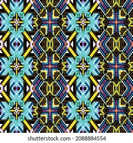 fondo de color abstracto del graffiti hermosos polígonos Patrón geométrico brillante sin costuras Calidad ilustración vectorial para su diseño