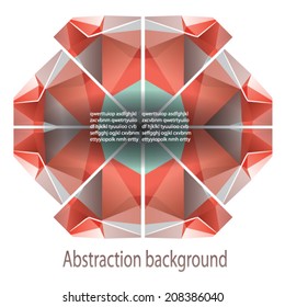 abstract colored background like a crystal