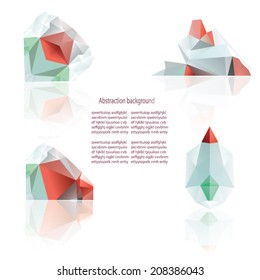 abstract colored background like a crystal