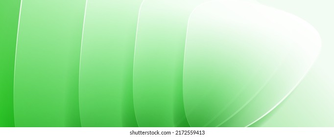 Abstract Colored Background Made Of Translucent Shapes In Green Colors