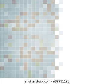 Abstract colored background with mesh of squares. Mosaic. Geometric template.