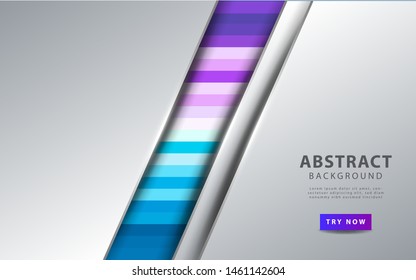 Abstract colored background with overlap layer. blue and purple palette. modern background template.