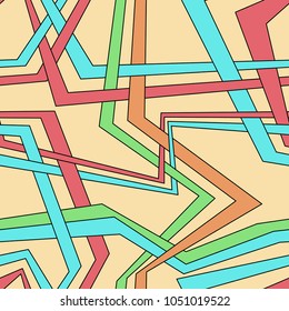 Abstract colored background with parallel lines. Seamless pattern. Vector illustration