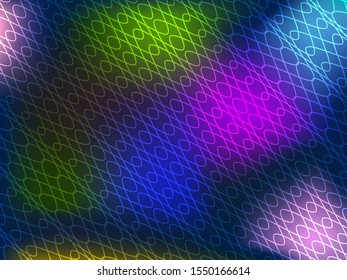 Abstract colored background with sinuous lines. Vector illustration.