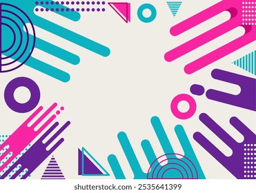Anuncio de Plantilla de fondo coloreado abstracto