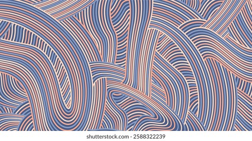 Abstract colored background textured irregular wave striped lines. seamless geometric pattern design for certificates, invitations, textiles, apparel, covers, banners and more.