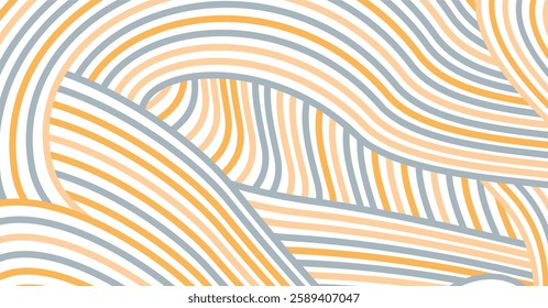 Abstract colored background textured irregular wave striped lines. seamless geometric pattern design for certificates, invitations, textiles, apparel, covers, banners and more.