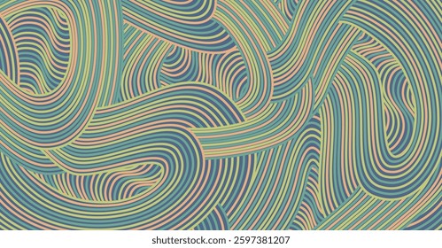 Abstract colored background textured irregular wave striped lines. seamless geometric pattern design for certificates, invitations, textiles, apparel, covers, banners and more.
