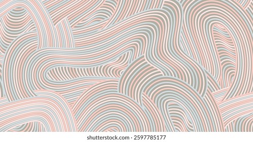 Abstract colored background textured irregular wave striped lines. seamless geometric pattern design for certificates, invitations, textiles, apparel, covers, banners and more.