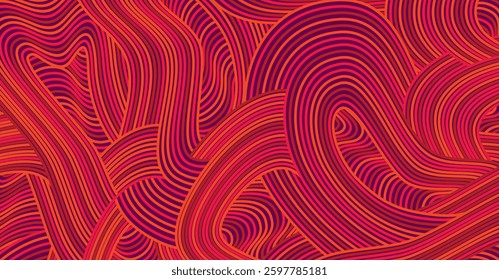 Abstract colored background textured irregular wave striped lines. seamless geometric pattern design for certificates, invitations, textiles, apparel, covers, banners and more.