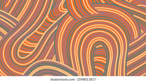 Abstract colored background textured irregular wave striped lines. seamless geometric pattern design for certificates, invitations, textiles, apparel, covers, banners and more.